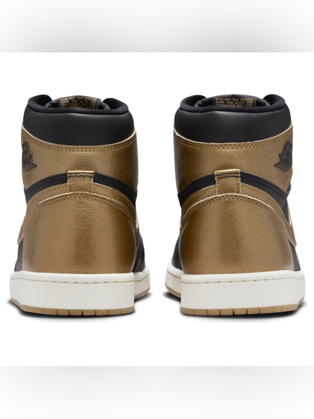 🆕 Nike Air Jordan 1 Retro High OG Black Gold Men’s Size 15 NIB 🔥 HOT DEAL - Picture 4 of 8